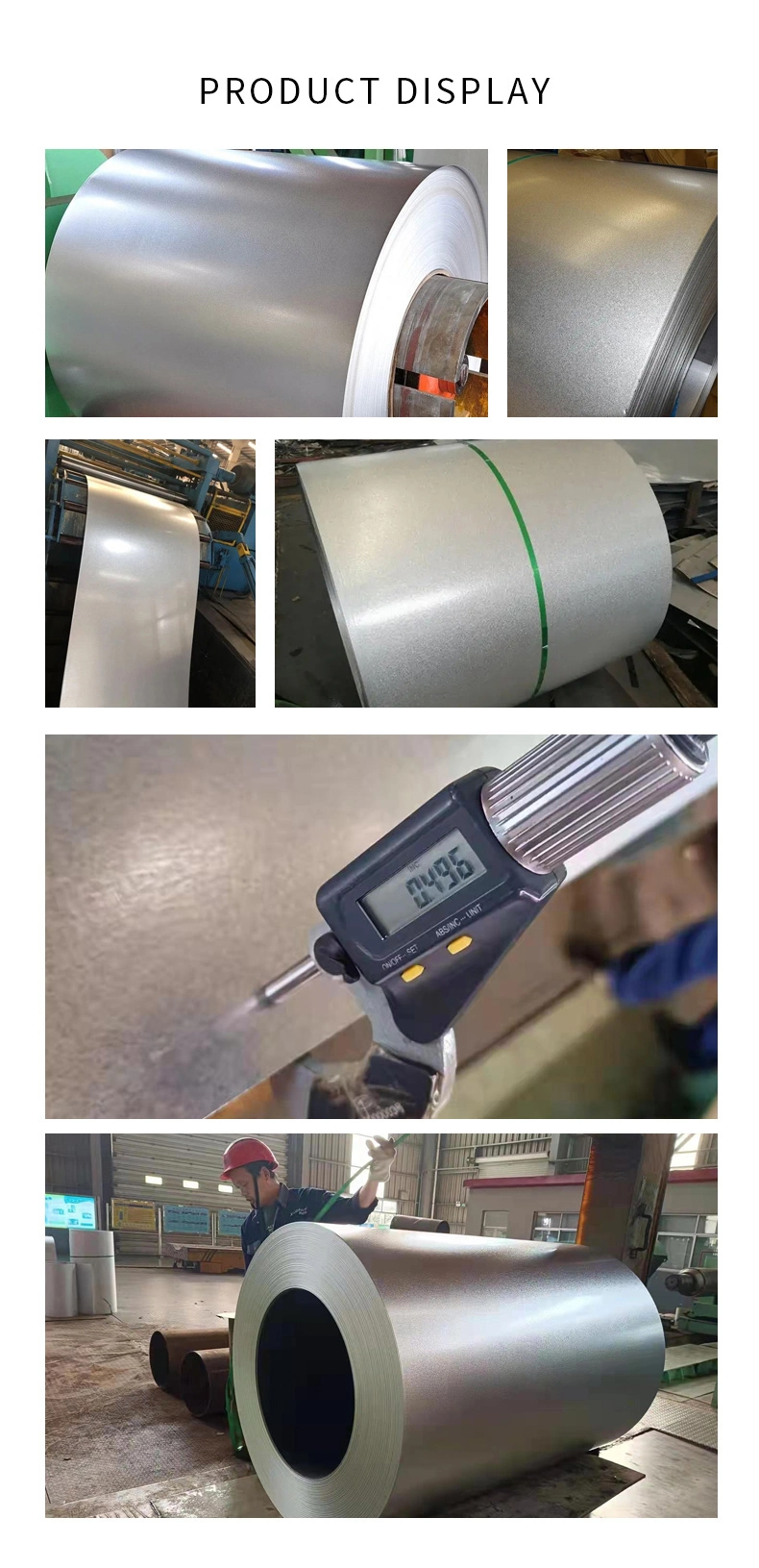 Hot DIP/Cold Rolled Gi Steel Sheet in Coil DC01 G90 Z180 Z275 SGCC, Dx51d,Dx52D,Dx53D PPGI/PPGL Electrolytic Galvalume Steel Zinc Gi Coil Galvanized Steel Coil