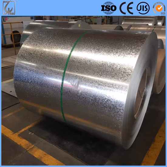 Bobines de bande d'acier galvanisé SGCC, laminage à froid revêtu de zinc, bobine d'acier laminée à froid revêtue de zinc et bobine refendue
