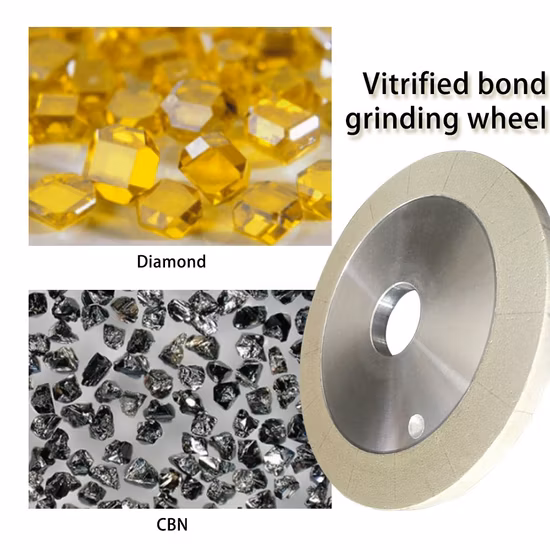 Meules diamantées vitrifiées en forme de tasse de type 6A2 pour outils de coupe PCD PCBN